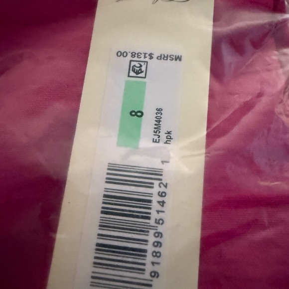 Eliza J Vibrant Hot Pink Long Sleeve Tiered Dress NWT 8 - Picture 8 of 10